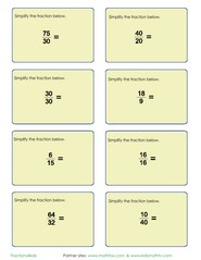 Simplifying fractions